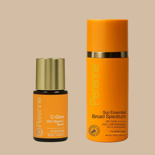 Perenne C-Glow and Sunscreen - Detan and Depigmentation Combo