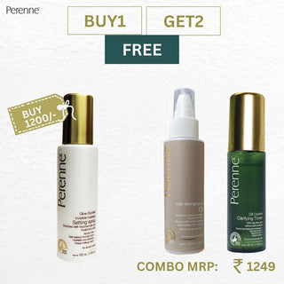 Combo_12 (Buy Glow Booster Invisible Makeup Setting Spray Get Free Hair Strengthening Oil & Oil Control Clarifying Toner 50 ml
