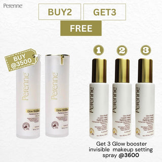 Buy 2 Glow Booster Radiance Serum Get 3 Free Invisible Makeup Setting Spray