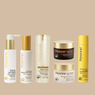 Glow Booster ctsmp kit- Daily Care (Glow Booster Face Wash + Makeup Setting Spray + Glow booster serum + Day Cream + Night cream + Glow Booster Invisible Sunscreen)