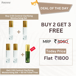 Buy 2 Oil Control Clarifying Moisturising Gel with Tea Tree & Willow Bark Extract (50g x 2) and Get 2 FREE Oil Control Clarifying Moisturising Gel (50g x 2) + 1 FREE Clarifying Oil Control Toner (50ml)