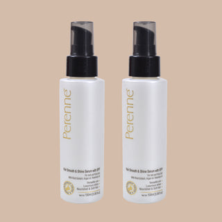 Twin Pack of Perenne Hair Smooth and Shine Serum with SPF With Root biotech, Argan oil &amp; Rosemary oil (100ml x 2)