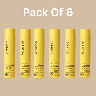 Pack Of 6 Glow Booster Invisible Sunscreen SPF 50 PA+++ (50ml x 6)