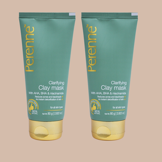 Twin Pack of Perenne Clarifying Clay Mask (80gm x 2)