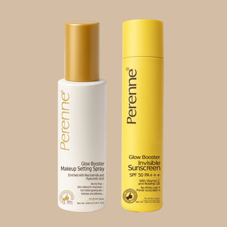 Combo pack of Glow Booster Makeup Setting Spray (100ml) and Glow Booster Sunscreen spf50 Pa+++ (50ml)