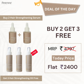 Buy 2 Hair Strengthening Serum (30ml x 2) Get 3 Hair Strengthening Oil (100ml x 3 ) Free
