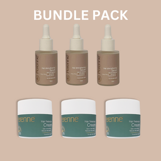 Bundle Combo-4 (Pack Of 3 Hair Retardant Creams & 3 Hair Strengthening Serums)