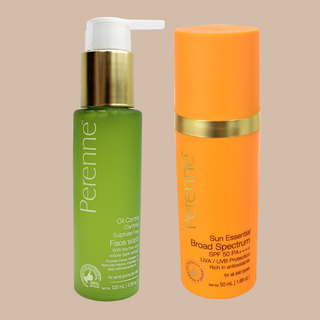 Sun Essential Combo For Combination to Oily skin with Clarifying Face wash & Broad spectrum Sunscreen Spf50