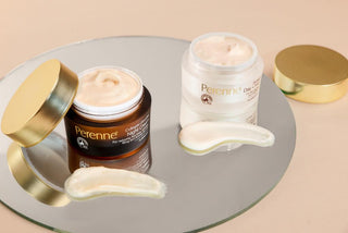 Perenne A.M. P.M. Combo (Glow Booster Radiance Day Cream & Collagen Booster Night Cream) with Retinol, Tripeptide, Apple stem cells, Vitamin E, C & B5 |  Skin Lightening & Brightening | Anti-Aging | For all skin types (50gm X 2)