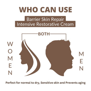 Perenne Barrier Skin Repair Intensive Restorative Cream with 5 Essential Ceramides, Vitamin F Complex, Niacinamide, Hyaluronic Acid, Shea & Cocoa Butters | Repairs & Rejuvenates | Dermatologically Tested | Suitable for All Skin Types