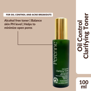 Perenne Clarifying Oil Control Toner For Oily and Acne Prone Skin For Clean And Fresh Glowing Skin Face Toner