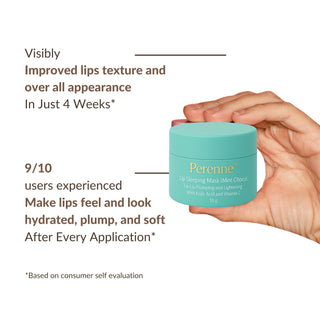 Perenne Lip Sleeping Mask (Mint Choco) | For Dry & Chapped Lips | Lip Plumping & Depigmentation | Hydrating & Nourishing | Kojic Acid & Vitamin C (10 gm)