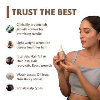 Perenne Hair Strengthening Serum | Hair Fall Control, Hair Growth &  Regrowth | Redensyl, Bicapil & Anagain | Sulphate & Paraben Free | All Hair Types