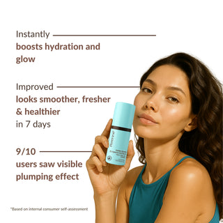 Perenne Hydration Booster 2% Hyaluronic Acid Serum With Swiss Glacier Water + Pentavitin® | Intense Hydration + Skin Plumping |Lightweight & Fast-Absorbing| 92% Natural | Dermatologically Tested | For All Skin Types 20 ml