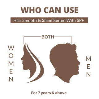 Perenne Hair Smooth and Shine Serum with SPF |Paraben & Sulphate Free| For Men & Women | All Hair Types | Controls Dry, Rough & Frizyy Hair| With Root biotech, Argan oil & Rosemary oil (100 ml)