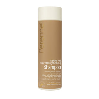 Perenne Sulphate-Free Hair Strengthening Shampoo | Anti-Hair Fall | Hair Growth | Hydrolyzed Keratin, Onion Extract & Redensyl | For Men & Women (250ml)