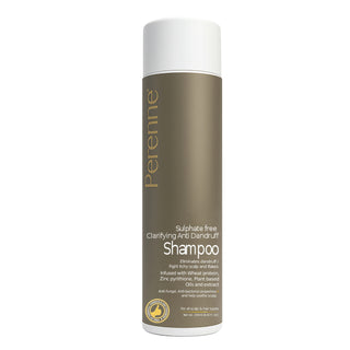 Perenne Sulphate-Free Clarifying Anti-Dandruff Shampoo | Controls Dandruff, Flakiness & Itchy Scalp | Zinc Pyrithione, Piroctone Olamine & Salicylic Acid | Paraben & Sulphate Free| All Hair Types | For Men & Women (250ml)