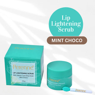 Perenne Lip Lightening Scrub (Mint Choco)With Vitamin C and Shea butter (10 gm)