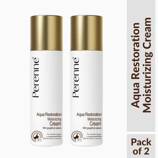 Perenne Aqua Restoration Moisturizing Cream | Hydrates & Nourishes | Lightweight & Non-Greasy | Glycerin & Grapefruit Water | Dermatologically Tested | For All Skin Types (50ml)