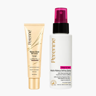 Buy Combo of Velvet Glow BB Cream & Prep & Set Matte Makeup Setting Spray ( 29g x 100ml )