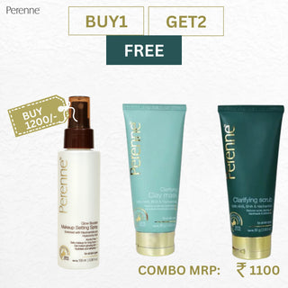 Combo_02 (Buy Glow Booster Invisible Makeup Setting Spray Get Free Clarifying Clay Mask & Scrub)