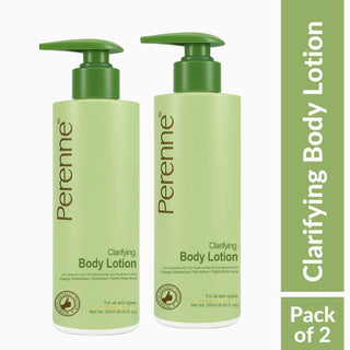 Perenne Clarifying Body Lotion | 2% Salicylic Acid, 3% Niacinamide & Hyaluronic Acid | Fights Body Acne | Hydrates & Repairs Skin Barrier | Lightweight & Fast Absorbing (250ml)