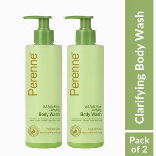 Perenne Sulphate-Free Clarifying Body Wash | 1% Salicylic Acid, Niacinamide & Hyaluronic Acid | Fights Body Acne, Smooths Skin & Hydrates (250ml)