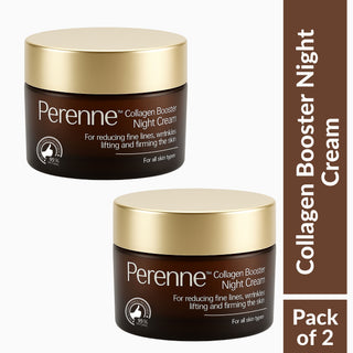 Perenne Collagen Booster Night Cream | Best Anti-Aging Night Cream for Men & Women | Retinol, Tripeptides, Hyaluronic Acid & Swiss Apple Stem Cells | Lifts, Firms, Reduces Wrinkles & Fine Lines | Deep Hydration & Skin Repair | Paraben Free (50g)