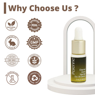 PERENNE Eternal Glow Nectar Dry Oil Serum For Glowing, Brightening And Destressing Skin And Preventing Digital Aging