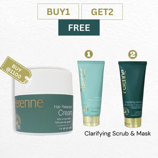 Buy Hair Retardant Cream Get Free Clarifying Scrub+ Mask
