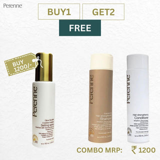 Combo_04 (Buy Glow Booster Invisible Makeup Setting Spray Get Free hair Strengthening Shampoo & Conditioner)