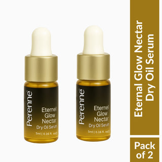Perenne Eternal Glow Nectar Dry Oil Serum | Glowing & Brightening | Prevents Digital Aging | Non-Greasy & Lightweight (5ml & 30ml)