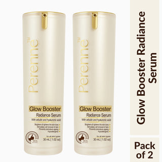 Perenne Glow Booster Radiance Serum | Brightening & Hydrating | Reduces Pigmentation & Dark Spots | With Arbutin & Hyaluronic Acid (30ml)