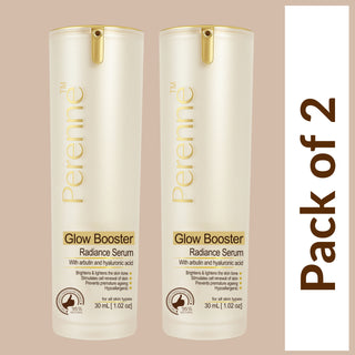 Perenne Glow Booster Radiance Serum | Brightening & Hydrating | Reduces Pigmentation & Dark Spots | With Arbutin & Hyaluronic Acid (30ml)
