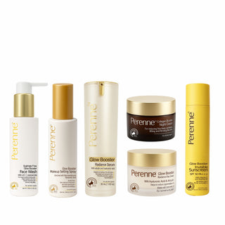 Glow Booster ctsmp kit- Daily Care (Glow Booster Face Wash + Makeup Setting Spray + Glow booster serum + Day Cream + Night cream + Glow Booster Invisible Sunscreen)