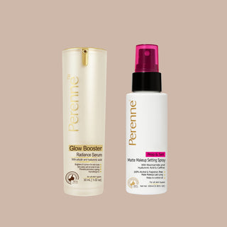 Buy Combo of Glow Booster Radiance Serum & Prep & Set Matte Makeup Setting Spray (30ml x 100ml)