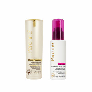 Buy Combo of Glow Booster Radiance Serum & Prep & Set Matte Makeup Setting Spray (30ml x 100ml)
