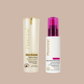 Buy Combo of Glow Booster Radiance Serum & Prep & Set Matte Makeup Setting Spray (30ml x 100ml)