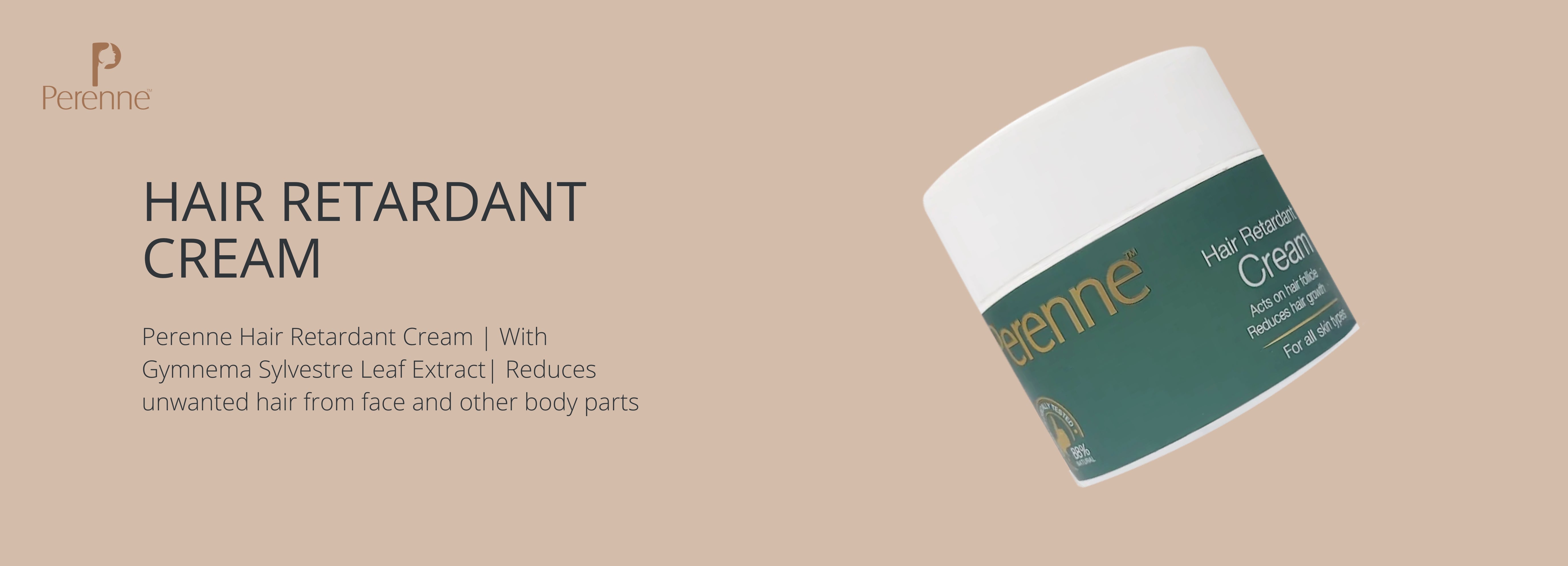 Perenne Hair Retardant Cream For reducing facial & other body parts ha