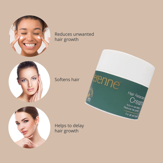 Perenne Hair Retardant Cream for Reducing Facial and Body Hair