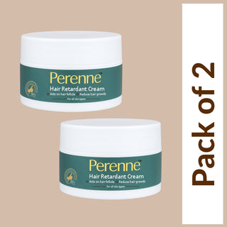 Perenne Hair Retardant Cream | Reduces Unwanted Face Hair Growth | Dermatologist-Tested & Clinically Proven Formula | Natural & Paraben-Free | Safe for Face & Body | For Women & Men