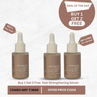 Buy 1 & Get 2 FREE Perenne Hair Strengthening Serum | Hair Fall Control, Hair Growth &  Regrowth | Redensyl, Bicapil & Anagain | Sulphate & Paraben Free | All Hair Types (30ml X 3)