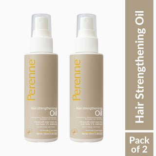 Perenne Hair Strengthening Oil | Reduces Hair Fall & Boosts Hair Growth | Non-Sticky & Lightweight | With Onion Seed Oil, RootBioTec 3%, Redensyl & Rosemary Oil | Suitable for Kids, Men & Women | Sulphate & Paraben Free (100 ml)