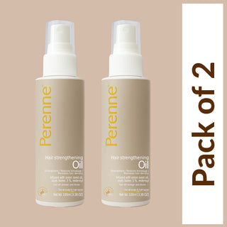 Perenne Hair Strengthening Oil | Reduces Hair Fall & Boosts Hair Growth | Non-Sticky & Lightweight | With Onion Seed Oil, RootBioTec 3%, Redensyl & Rosemary Oil | Suitable for Kids, Men & Women | Sulphate & Paraben Free (100 ml)
