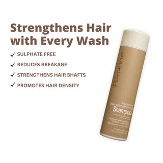 Perenne Sulphate-Free Hair Strengthening Shampoo | Anti-Hair Fall | Hair Growth | Hydrolyzed Keratin, Wheat Quat C & Onion Extract | For Men & Women (250ml)