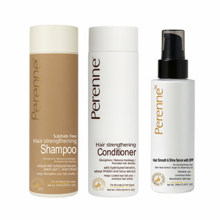 Haircombo_3 Combo pack of Hair strengthening shampoo, Conditioner and Hair smooth & shine serum