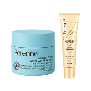 Buy Combo of Velvet Glow BB Cream & Hydration Booster Water Gel Moisturizer ( 29g x 50g )