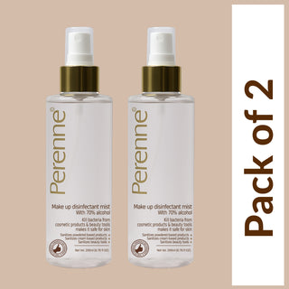 Perenne Makeup Disinfectant Mist | 70% Alcohol | Quick-Drying | Antibacterial | Makeup & Beauty Tools Sanitizer