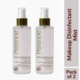 Perenne Makeup Disinfectant Mist | 70% Alcohol | Quick-Drying | Antibacterial | Makeup & Beauty Tools Sanitizer