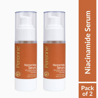 Perenne Niacinamide Serum | Reduces Acne Scars & Pigmentation | Pore Minimizing | Oil Control | Centella Asiatica & Peptides | For All Skin Types (30ml)